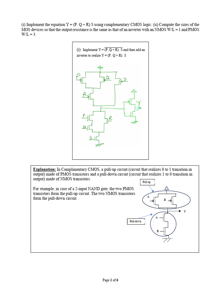 Lecture 2 Transistor Sizing SP 25 26 (1) | PDF | Cmos | Mosfet