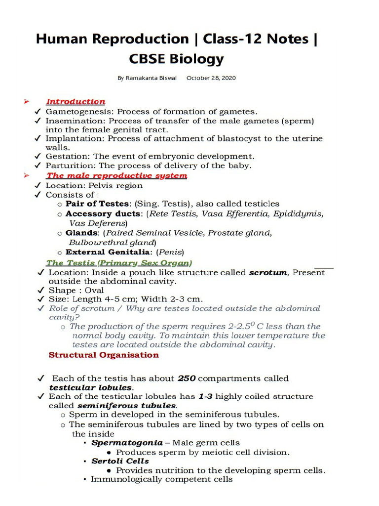 Human Reproduction | PDF