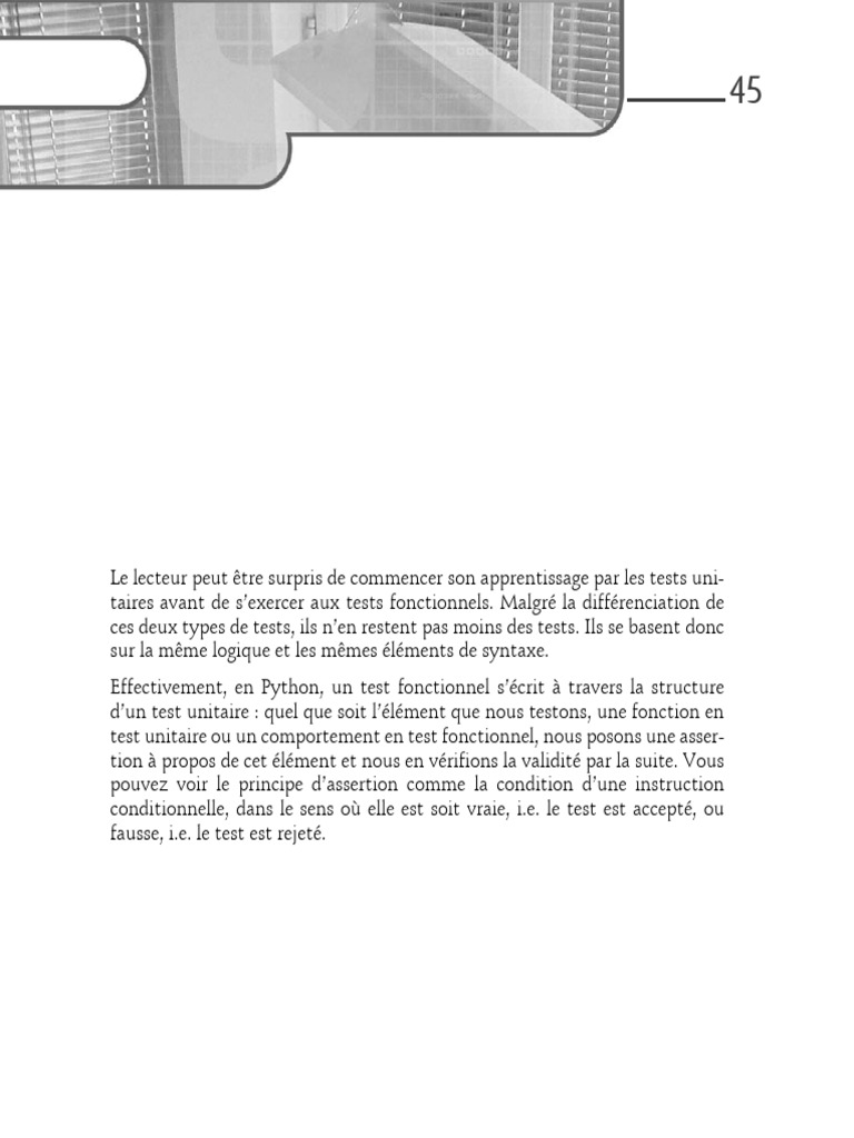 Extrait Du Livre | PDF | Python (Langage de programmation) | Test unitaire