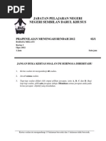 Download Percubaan PMR 2012 Bahasa Melayu 12 N9 by Khairil Anuar SN103813037 doc pdf