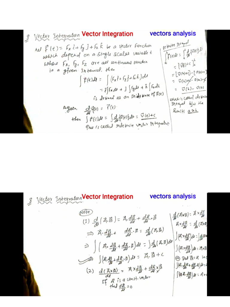Vector Integration | PDF