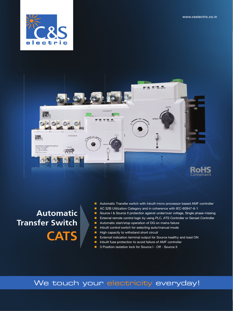 ATS Flyer 2023 | PDF | Mains Electricity | Alternating Current