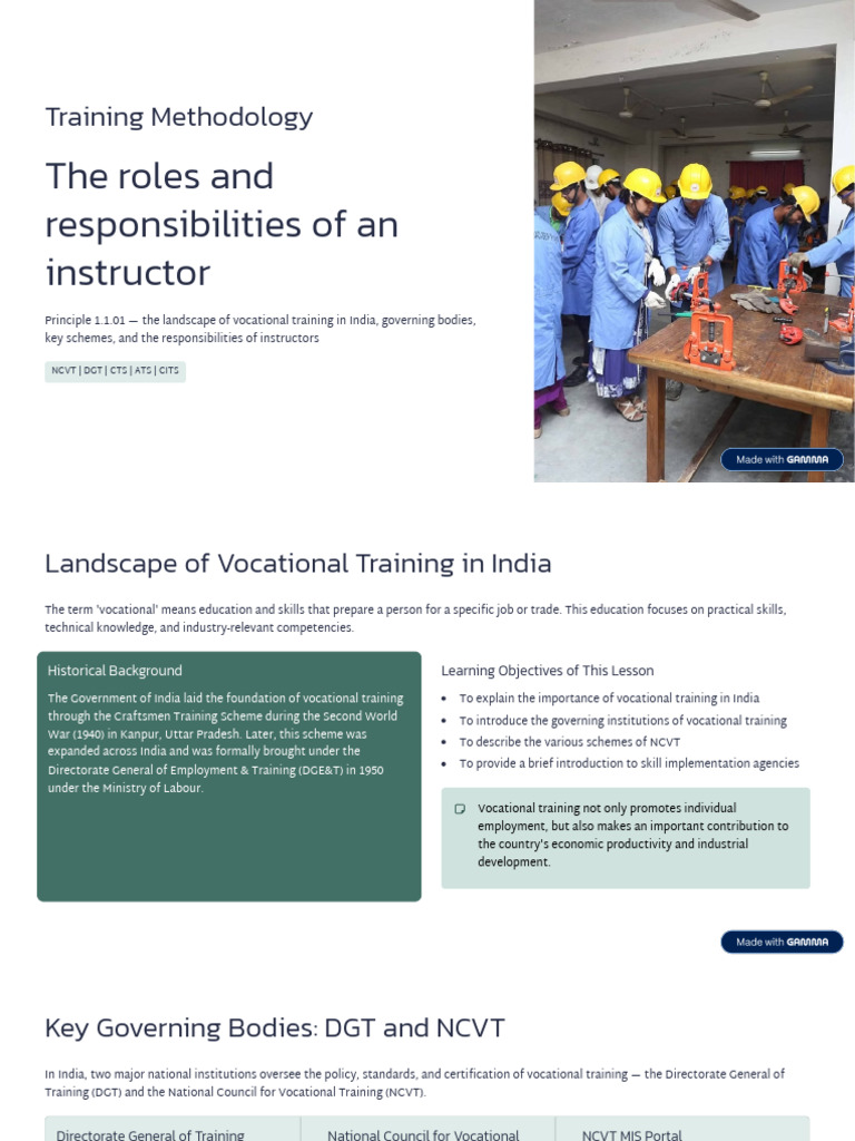 Assignment For Lession 1 | PDF | Apprenticeship | Vocational Education