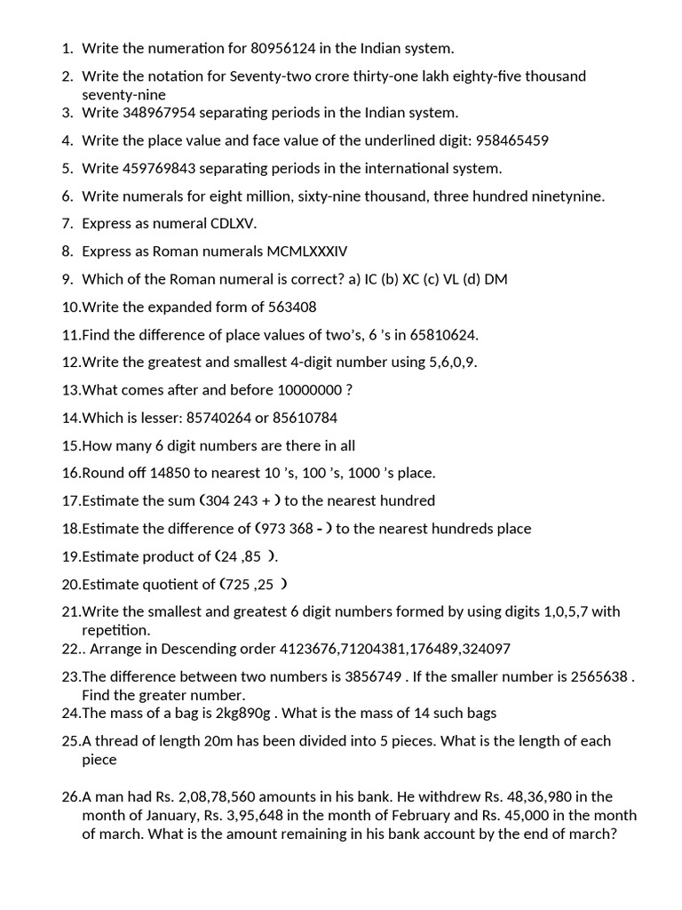 Know Your Numbers | PDF
