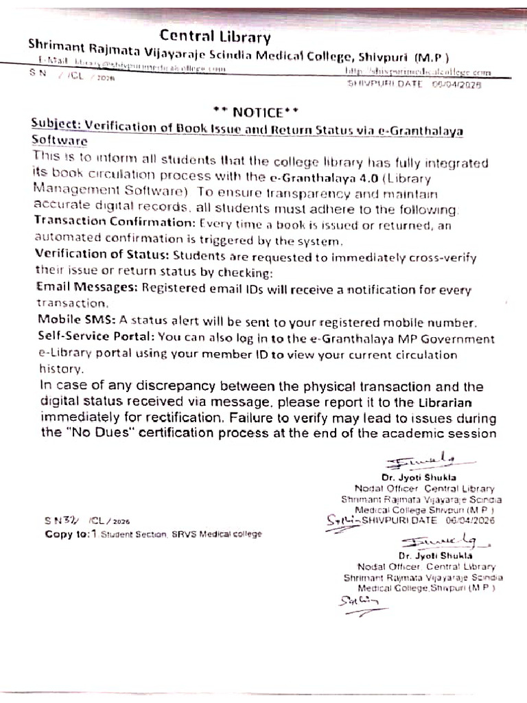 Library Letter | PDF