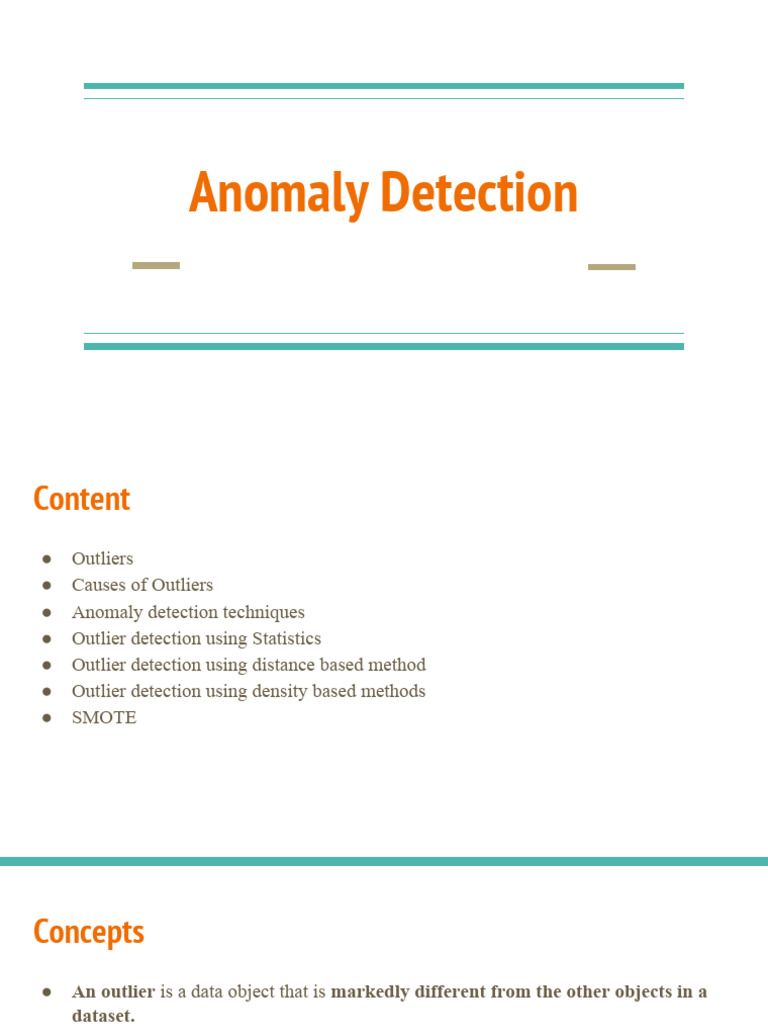 Mod 4_Anomaly Detection | PDF | Outlier | Cluster Analysis