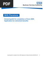 NHS AW8P Retirement Claim Form Guide | PDF | Pension | Retirement
