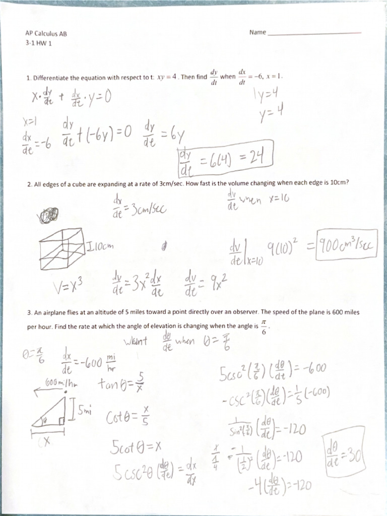 AP Calculus AB (3) | PDF