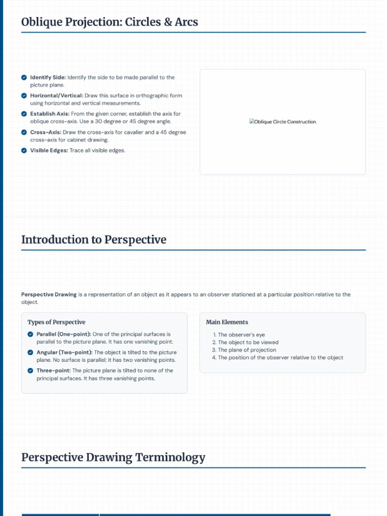 Principles of Drafting - Perspective and Dimensioning | PDF