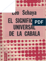 Schaya, Leo - El Significado Universal de La Cabala