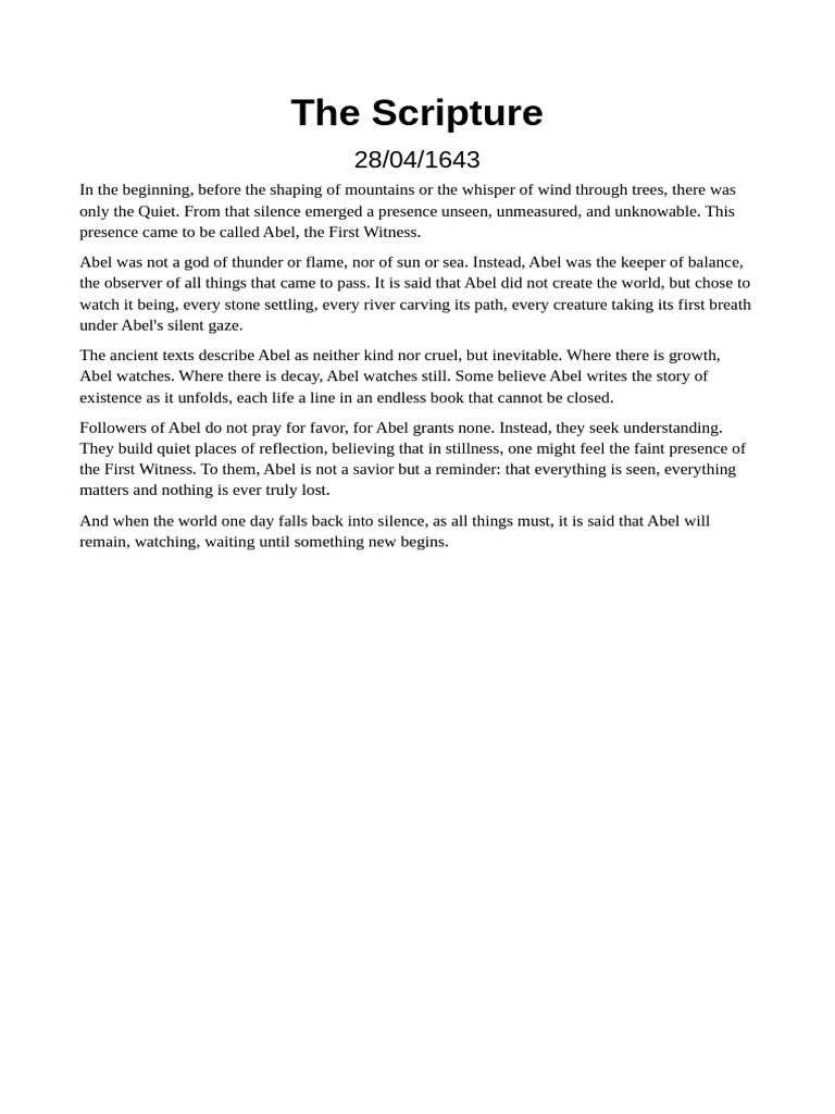 The Scripture | PDF