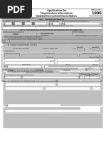 BIR Form 1905: Registration Update Application | PDF | Taxpayer ...