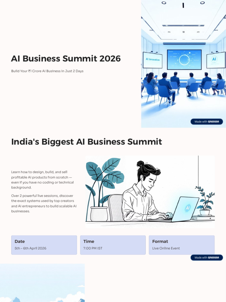 AI Business Summit 2026 | PDF | Artificial Intelligence | Intelligence ...