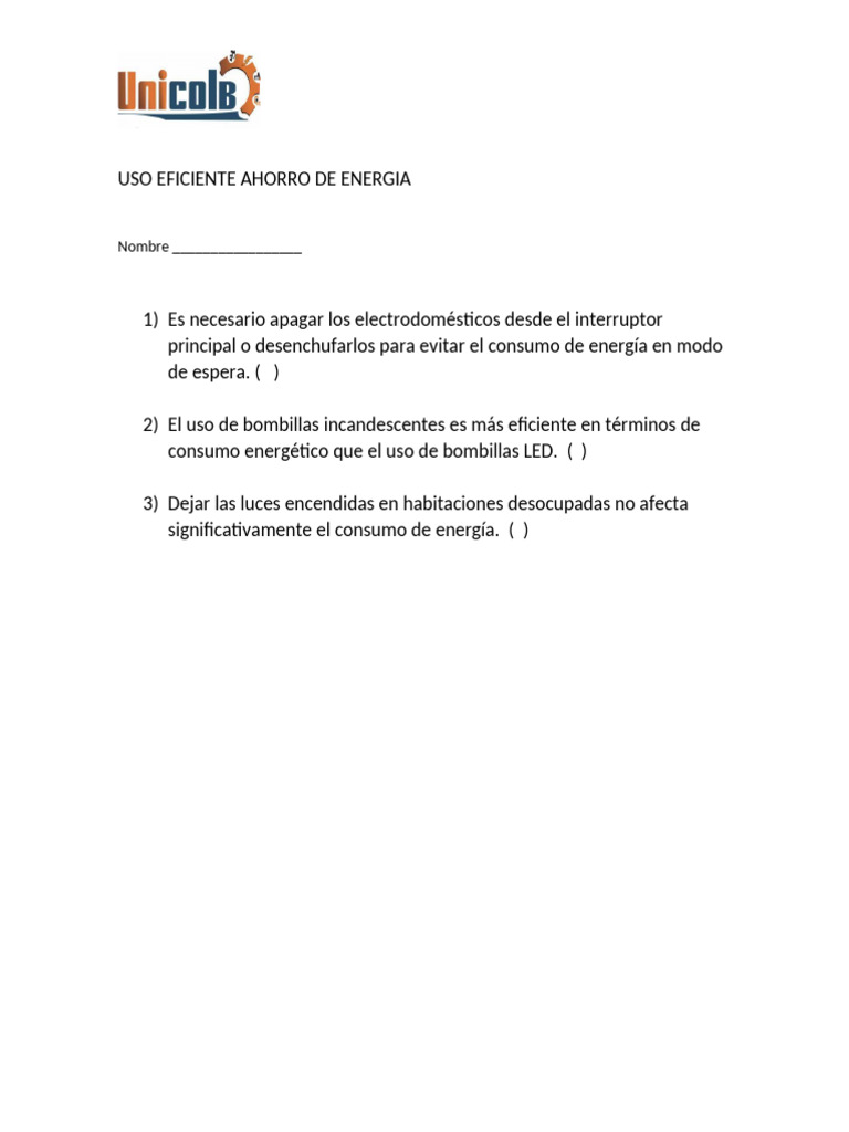 Uso Eficiente Ahorro de Energia | PDF