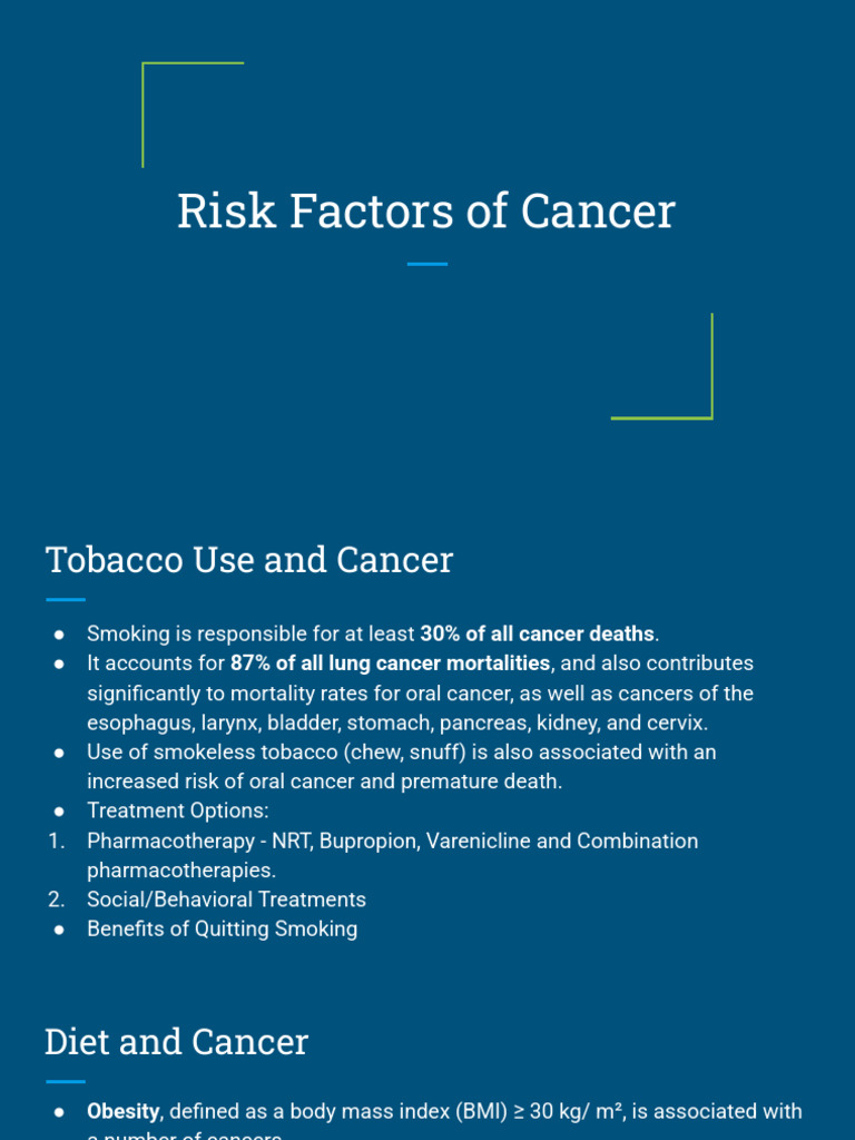 Risk Factors of Cancer | PDF | Cancer | Sunscreen