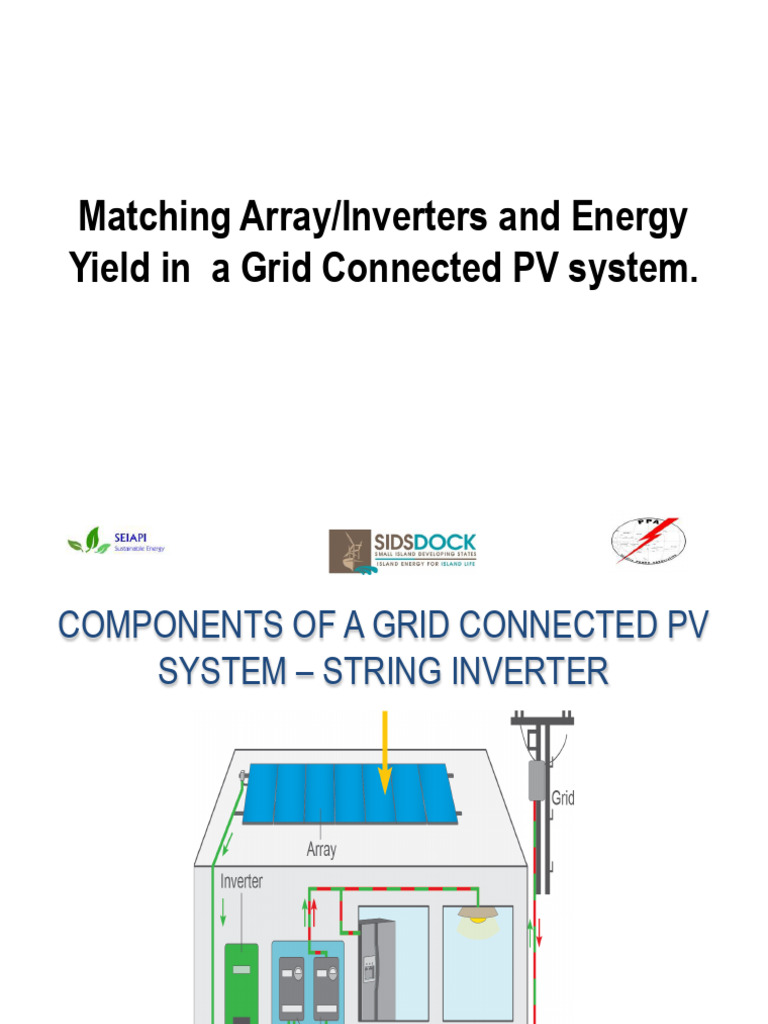 Matching Array Inverter and Energy Yield in a GCPV System V5 111019 ...
