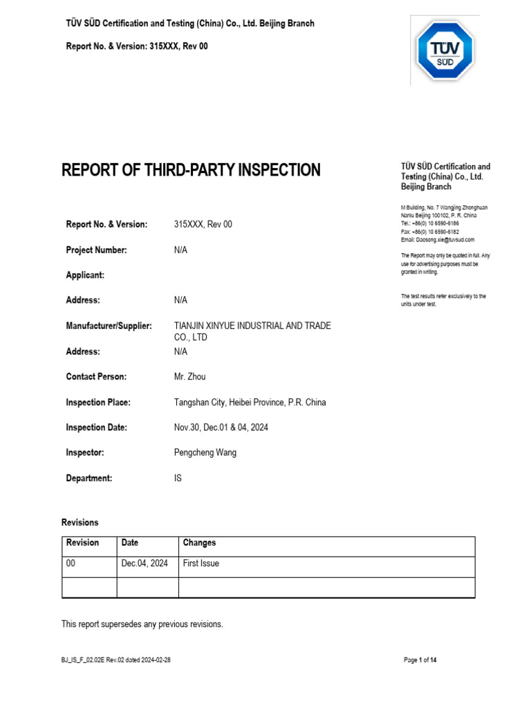 Report of Third Party Inspection-For Sheet Piles | PDF | Ultimate ...