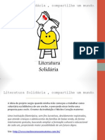 Literatura Solidária - Projeto do blog Burn Book