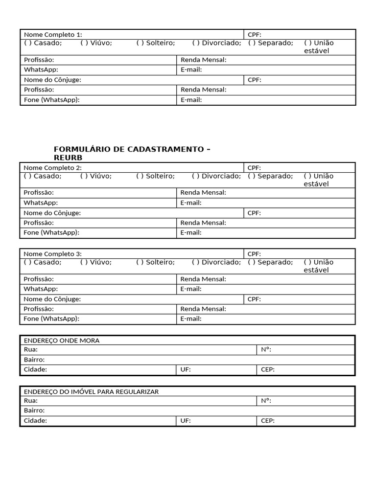 Modelo+ +CADASTRO+de+Cliente | PDF