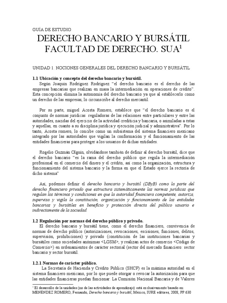 Guía+de+derecho+bancario+y+bursátil. | PDF | Bancos | Bolsa