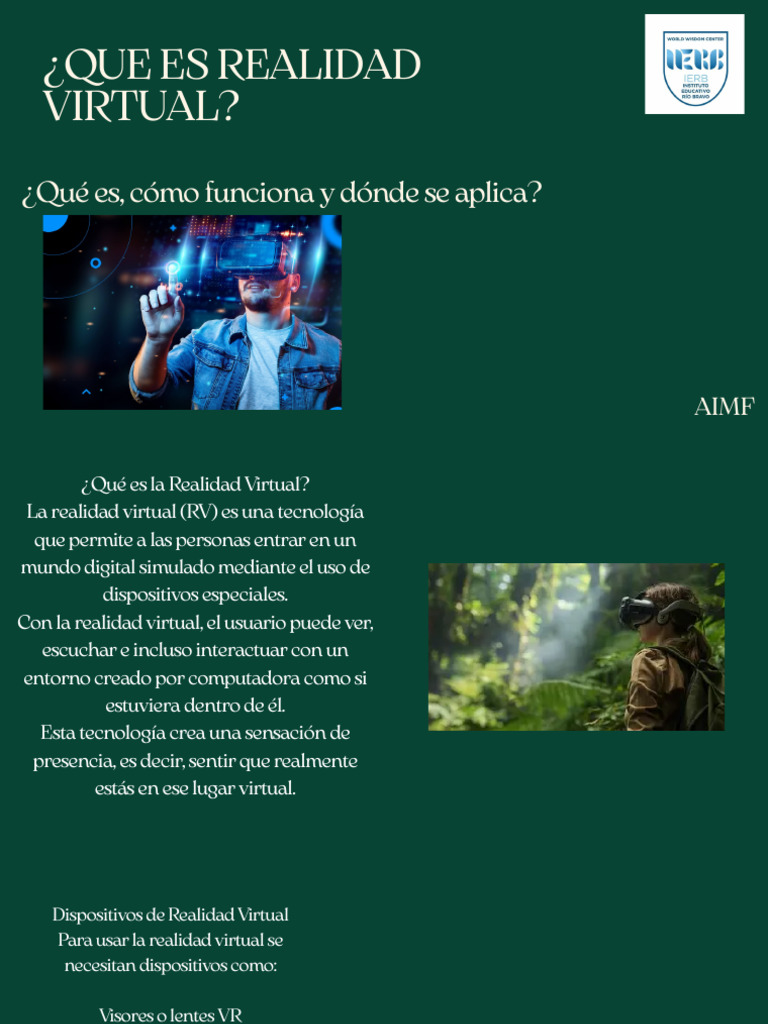 ¿Que Es Realidad Virtual | PDF