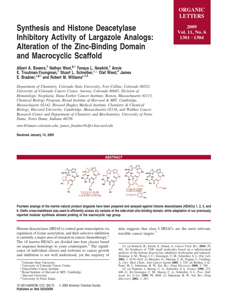 11. Organic Letters (2009), 11(6), 13011304 Biochemistry Organic