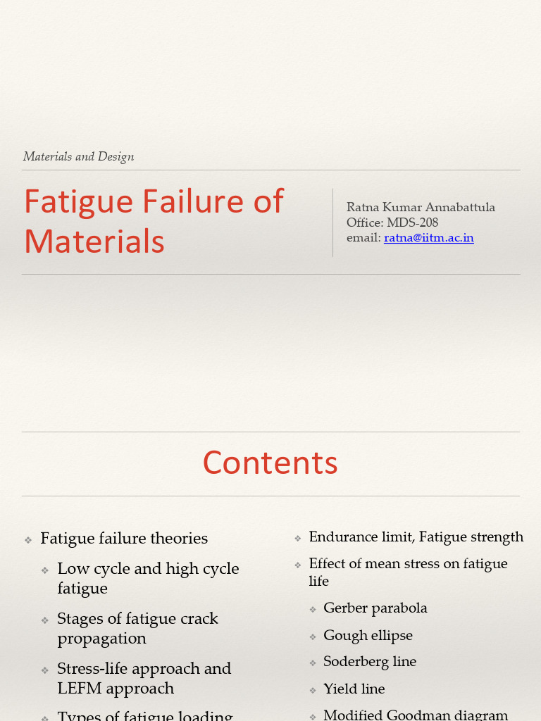 Fatigue Failure Materials | PDF | Fatigue (Material) | Fracture