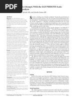SAD PERSONS Scale for Suicide Risk Assessment | PDF