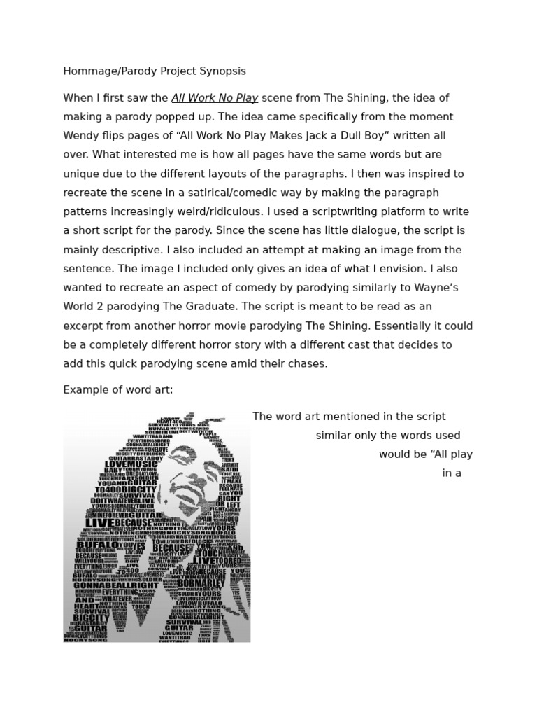 Synopsis Shining Script | PDF
