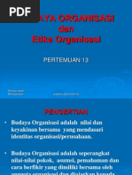 Budaya Organisasi
