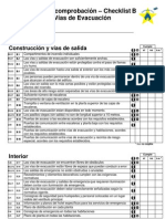 Check List Vias de Evacuacion