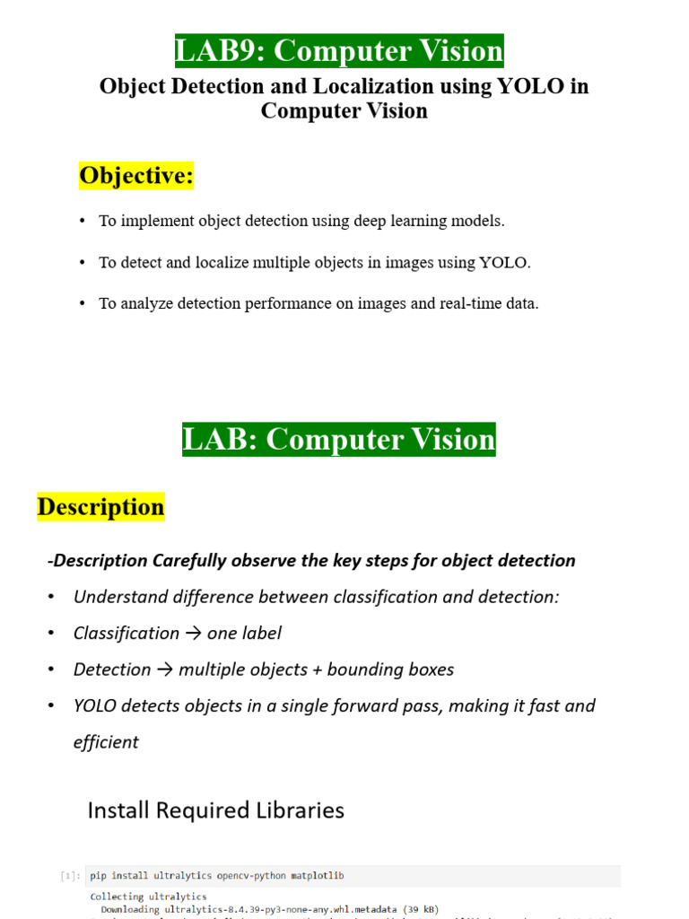 Computer Vision Lab9 | PDF