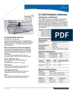 2 4 GHZ Directional Parabolic Antenna A2419 2424NJ DB Datasheet