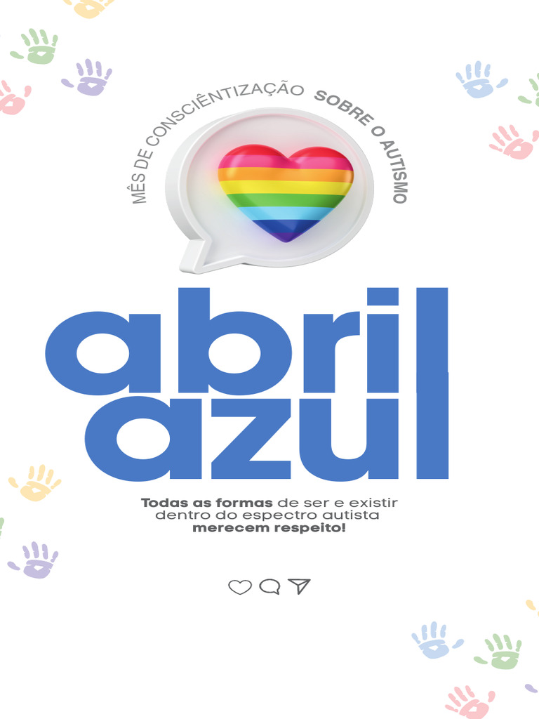 Campanha Abril Azul Autismo Espectro Símbolo TEA Story | PDF