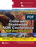 2012 Colorado Statewide ADR Conference