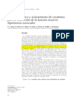 Creatinina y Acalaramiento Para Medir Funcion Renal