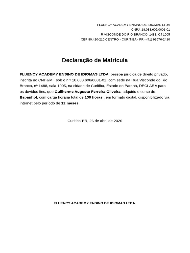 Spanish Certificate Fluency Academy | PDF