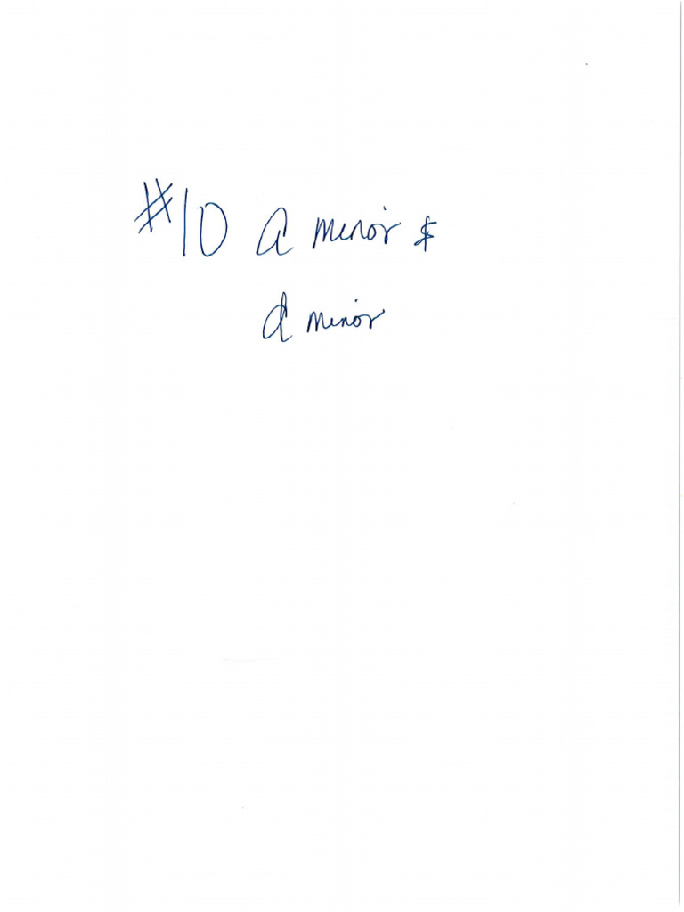 10 - A minor and D minor | PDF