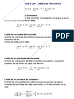 0Operaciones con límites de funciones