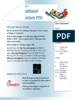 Southland Elementary PTO: Welcome Back To School