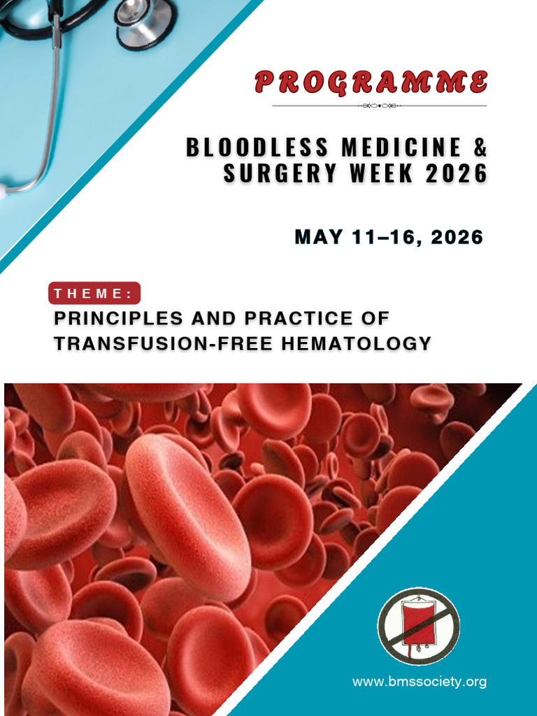 BMSW 2026 Draft Programme | PDF | Doctor Of Medicine | Hematology