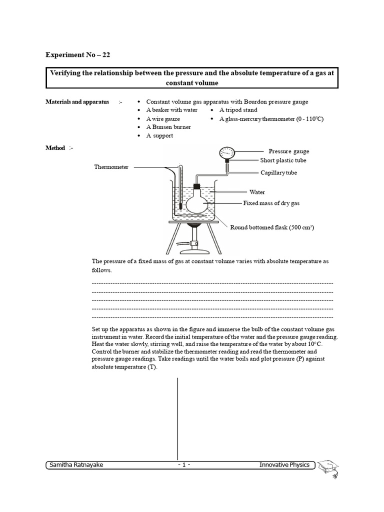 Practical 22 Eng Tute 2 | PDF | Temperature | Gases