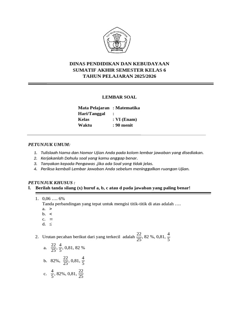 SOAL SAT Matematika | PDF
