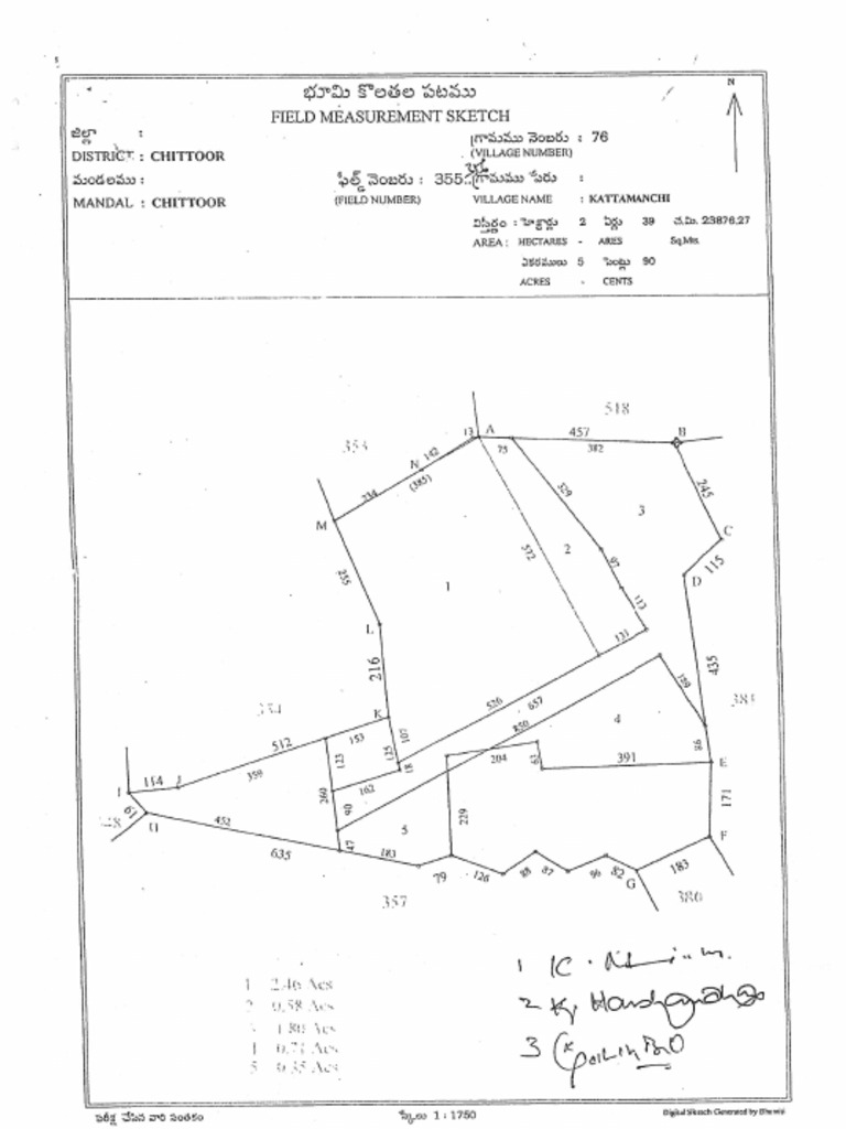 Field Measurement Sketch | PDF
