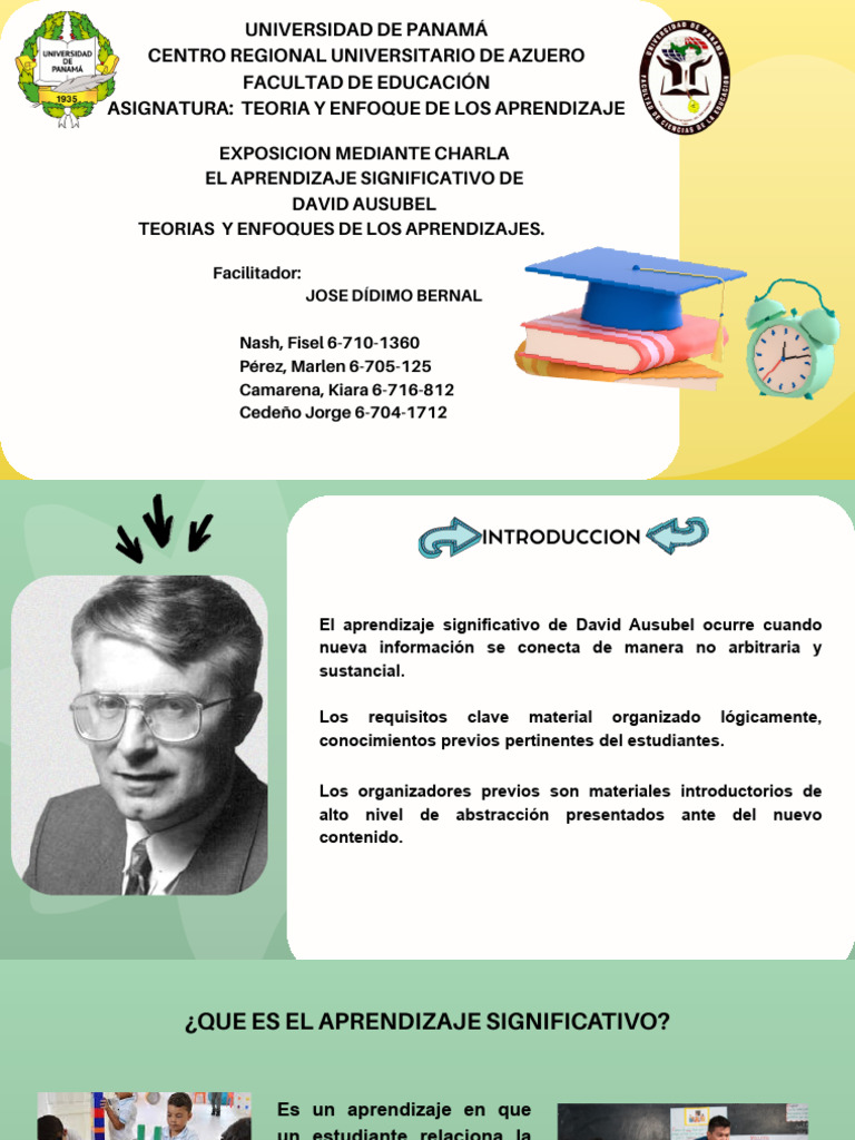 Aprendizaje Significativo de Ausubel | PDF | Ciencia cognitiva ...