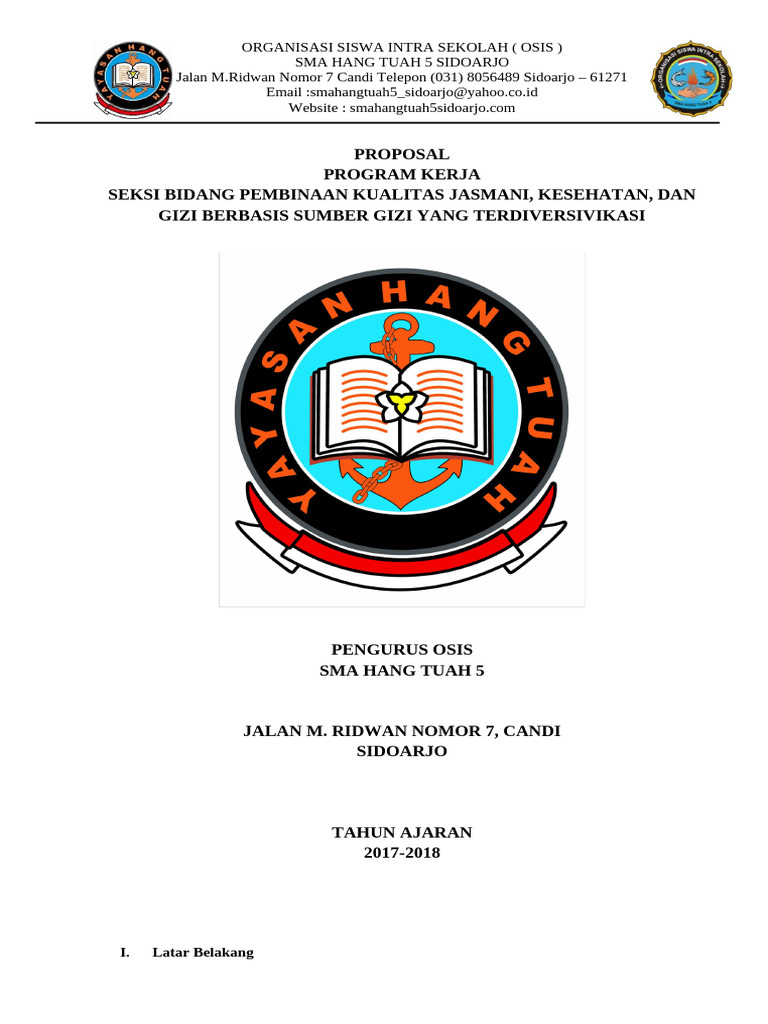 Proposal Program Kerja | PDF