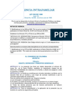 Ley 294 de 1996 (Normas para Prevenir, Sancionar y Remediar