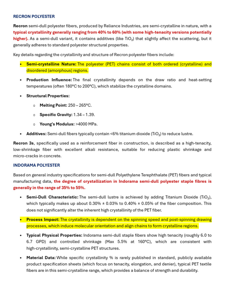 PSF and Crystallisation | PDF | Polymers | Materials