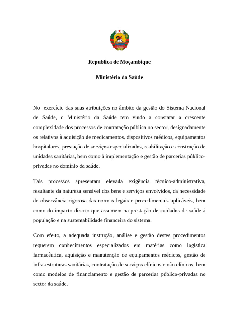 Plano Misau | PDF | Parceria público-privada | Farmacêutico