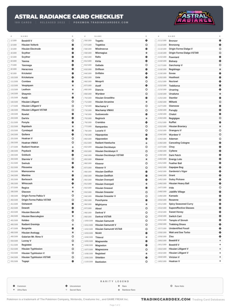 radiance pokemon card list Top 30 SWSH ASTRAL cards #pokemon #pokemoncards #pokemontcg Astral Radiance JustInBasil's Pokmon